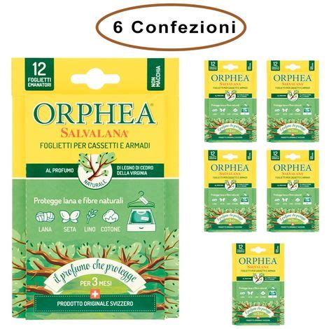 Orphea Salvalana Foglietti Per Cassetti E Armadi Profumo Legno Di Cedro