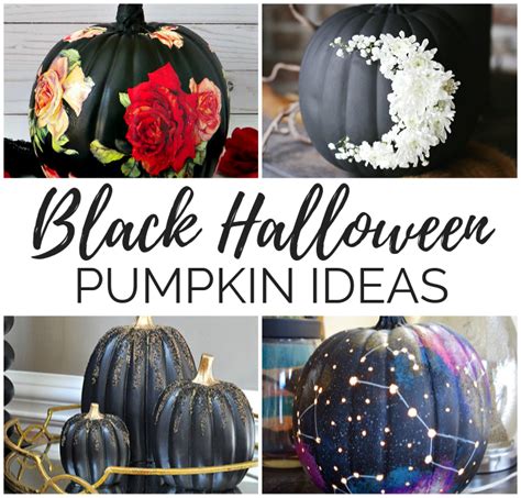 21 Black Halloween Pumpkin Ideas - My Pinterventures