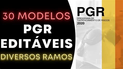 30 MODELOS DE PGR EDITÁVEIS DOS MAIS DIVERSOS RAMOS DE ATIVIDADES YouTube