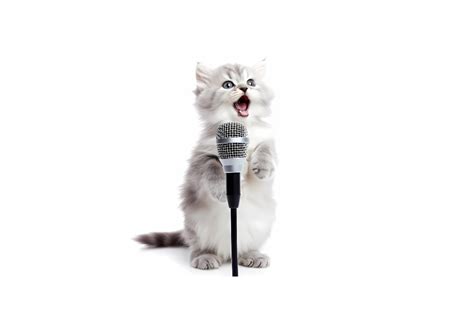 Cat Singing Graphic By NB PHOTOGRAPH Creative Fabrica