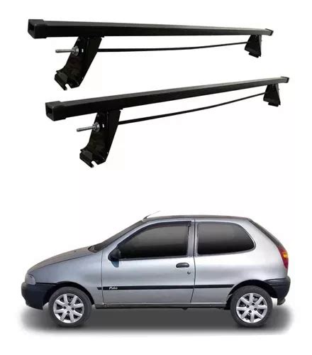 Par Rack De Teto Bagageiro Carro Fiat Palio Portas A