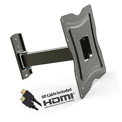 Onn Ona Tm E Full Motion Wall Mount For Tvs With Tilt And