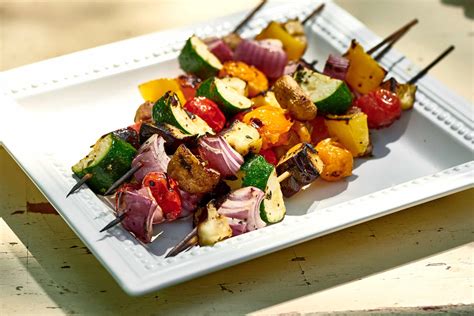 Grilled Vegetable Skewers Recipe— The Mom 100