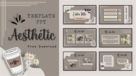 Aesthetic Mint Ppt Template 14 Animated Slide Easy Simple Free Images