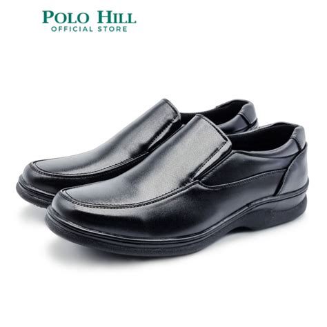 Polo Hill Men Formal Business Slip On Shoes Pmsf Ms4015 Black