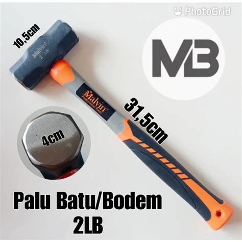jual palu batu  lb gagang karet  palu bodem tembok batu shopee