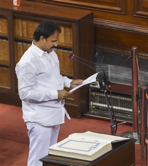 Newly Elected Rajya Sabha Mps Take Oath At Parliament In New Delhi