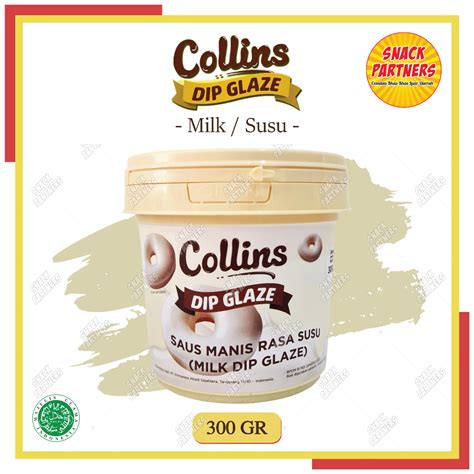 Jual COLLINS DIP GLAZE 300 GR Topping Selai Donat Roti Kue Aneka Rasa