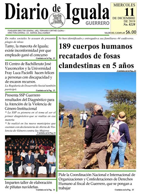 Calaméo Miercoles 11 De Diciembre De 2019 Diario De Iguala