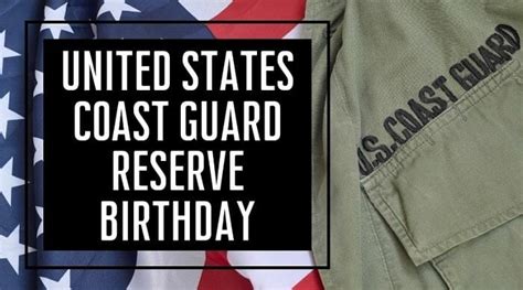 U.S. Coast Guard Reserve Birthday