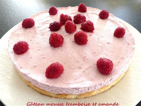 Gâteau mousse léger framboise et amande Recette par Croquant