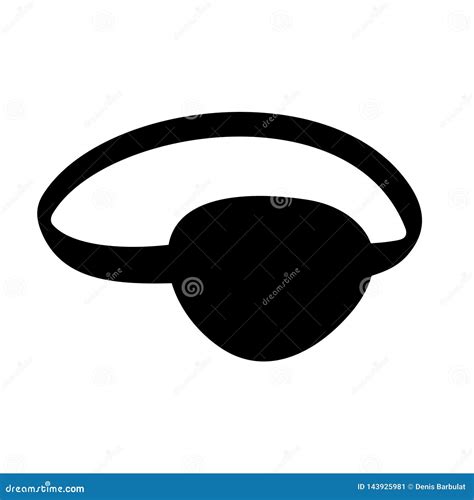 Pirate Eye Patch Stock Vector Illustration Of Object 143925981