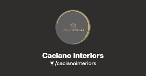 Caciano Interiors Instagram Tiktok Linktree