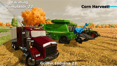 Farming Simulator 22 Griffin Indiana 22 Harvesting Corn FS22