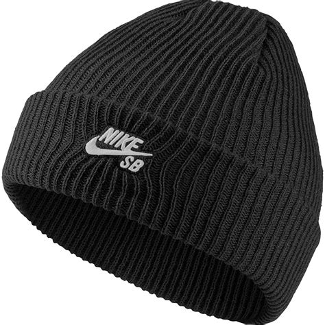 Nike Mens Sb Fisherman Skull Cap Beanie Blackwhite