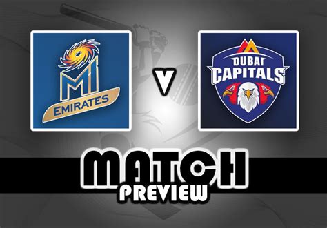 MI Emirates V Dubai Capitals ILT20 2023 Match Preview The Cricketer