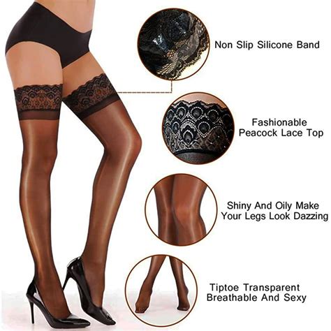 Wholesale Luxury Lace Sexy Women Girls Nylon Silk Stockings Anti