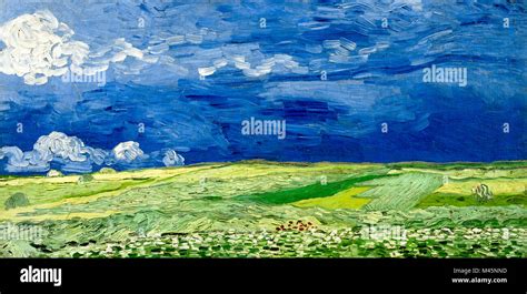 Wheatfield Under Thunderclouds, 1890 by Van Gogh Stock Photo - Alamy