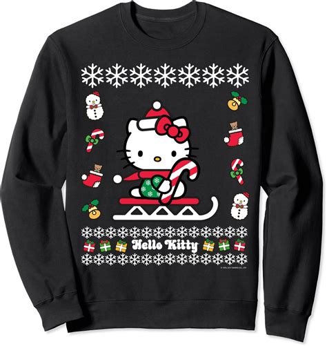 Amazon.com: Hello Kitty Ugly Christmas Sweater : Clothing, Shoes & Jewelry