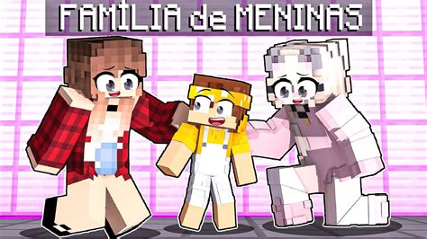 FUI ADOTADO pela FAMÍLIA de MENINAS no MINECRAFT Alex YouTube