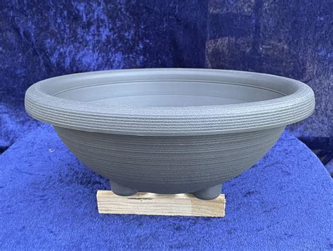 Bonsai Plastic Pots Round Grey - Bonsaivaerkstedet.com