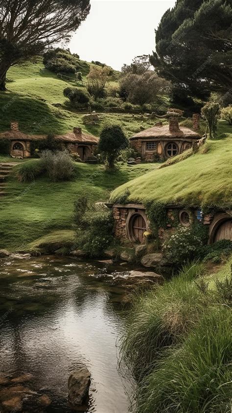 Premium AI Image | The hobbit house is a hobbit house.