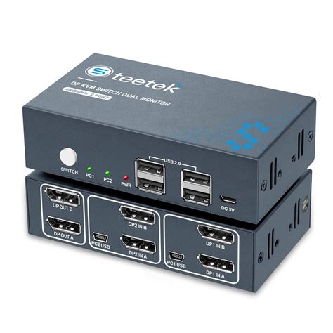 Amazon Steetek Displayport Dual Monitor KVM Switch 4K 60Hz