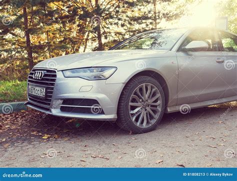 Audi A6 Parked On A Street Of Munich Suburb Editorial Stock Photo