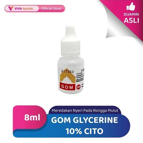 Jual Gom Glycerine Cito Untuk Mengatasi Sariawan Ml Shopee