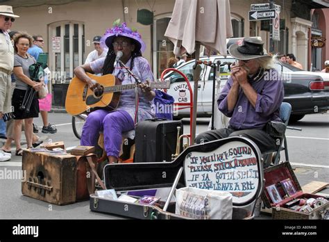 Street Musicians Perform In The French Quarter Festival New Orleans