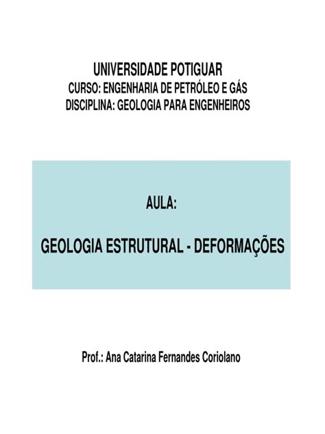 Geologia Estrutural | PDF | Tectônica | Geologia