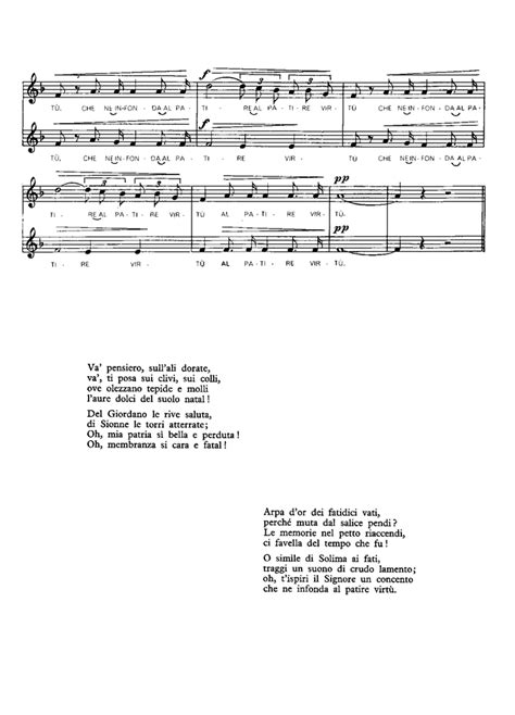 Giuseppe Verdi Va Pensiero Easy Sheet Music Easy Sheet Music