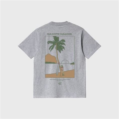 MUSINSA BETTER THAN SURF Retro Paradise Tee Gray