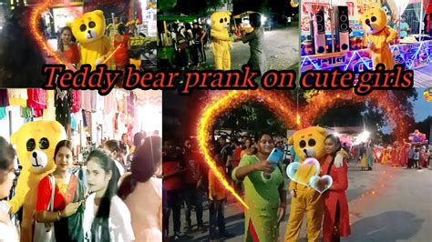 🔥teddy Bear Funny Pranks 🔥teddy Bear Prank On Cute Girls😍irritating