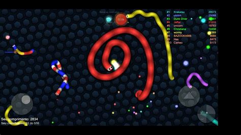 Playing Slither Io Pt Youtube