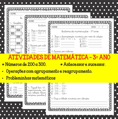 Atividades De Matem Tica Para Ano Revoeduca