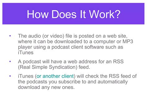 Podcasting: Integration Ideas for the Classroom | PPT