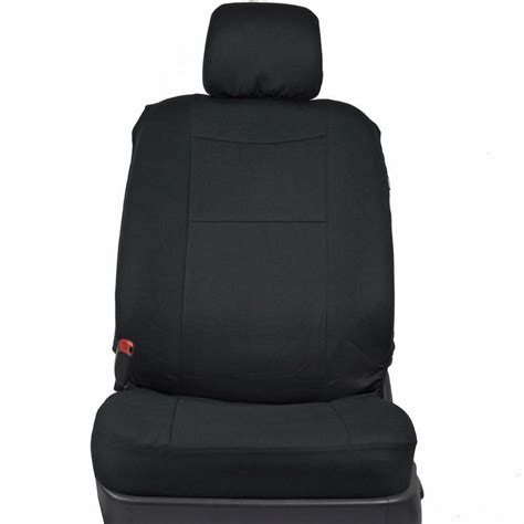 Juego completo de fundas de asiento negras para automóvil SUV tela de