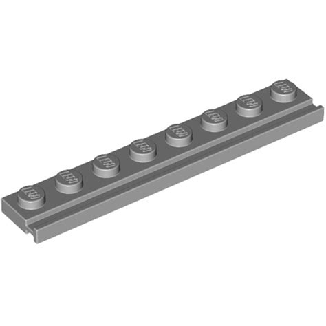 Lego Medium Stone Gray Plate X With Door Rail Brick Owl