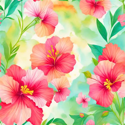 Hibiscus Watercolor by KomsansmileArtist on Dribbble