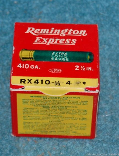 Vintage Full Box Of Remington Express Long Range Shotgun Shells