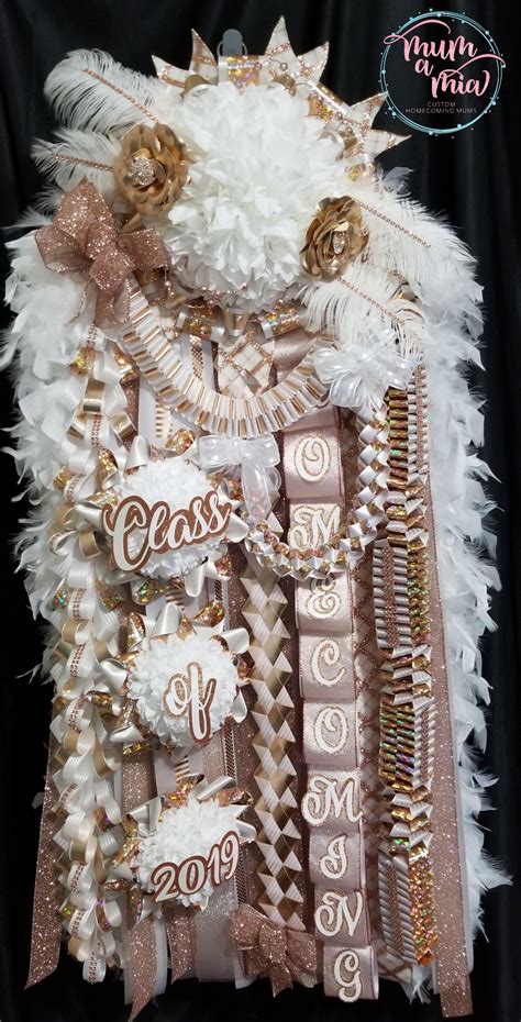 Rose Gold Senior Homrcoming Mum Homecoming Mums Diy Unique