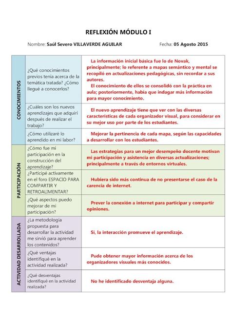 PDF Reflexión Módulo 1 Curso Organizadores visuales digitales