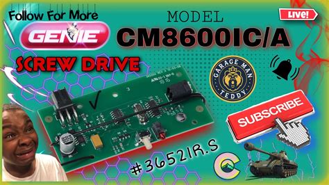 Colorado How To Genie Screw Drive Garage Opener Model CM8600IC A Logic