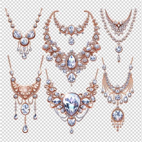 Premium Psd Diamond Jewellery Isolated On Transparent Background