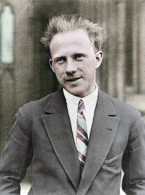 Colorisation Of A Photograph Of Werner Heisenberg On Behance