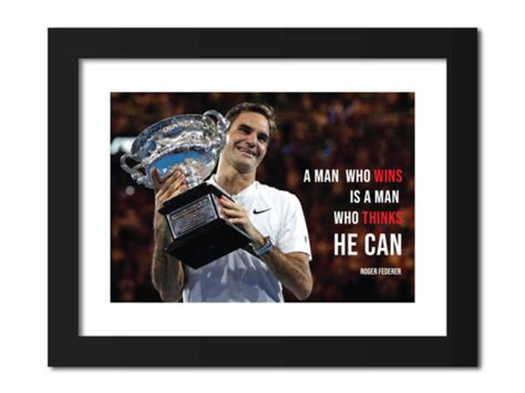 Roger Federer Quote Tennis Poster Painting Tenorarts