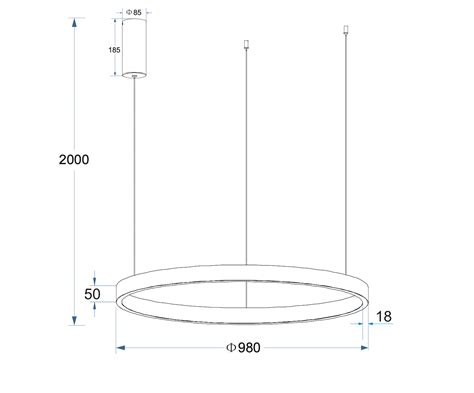 Pakabinamas Led Dimeriuojamas Šviestuvas Supernova D98 100W 3000K T