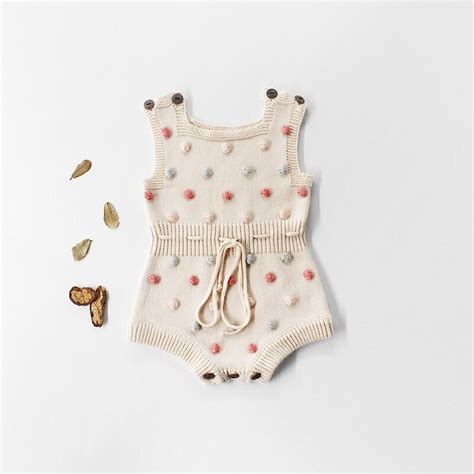 Pelele de punto para bebé mono infantil de otoño sin mangas ropa