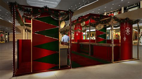 Christmas Mall Decorations Interior :: Behance